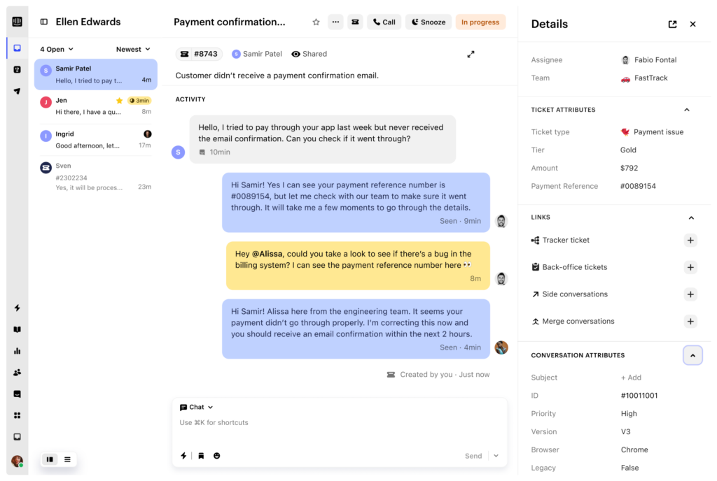 Intercom messaging platform