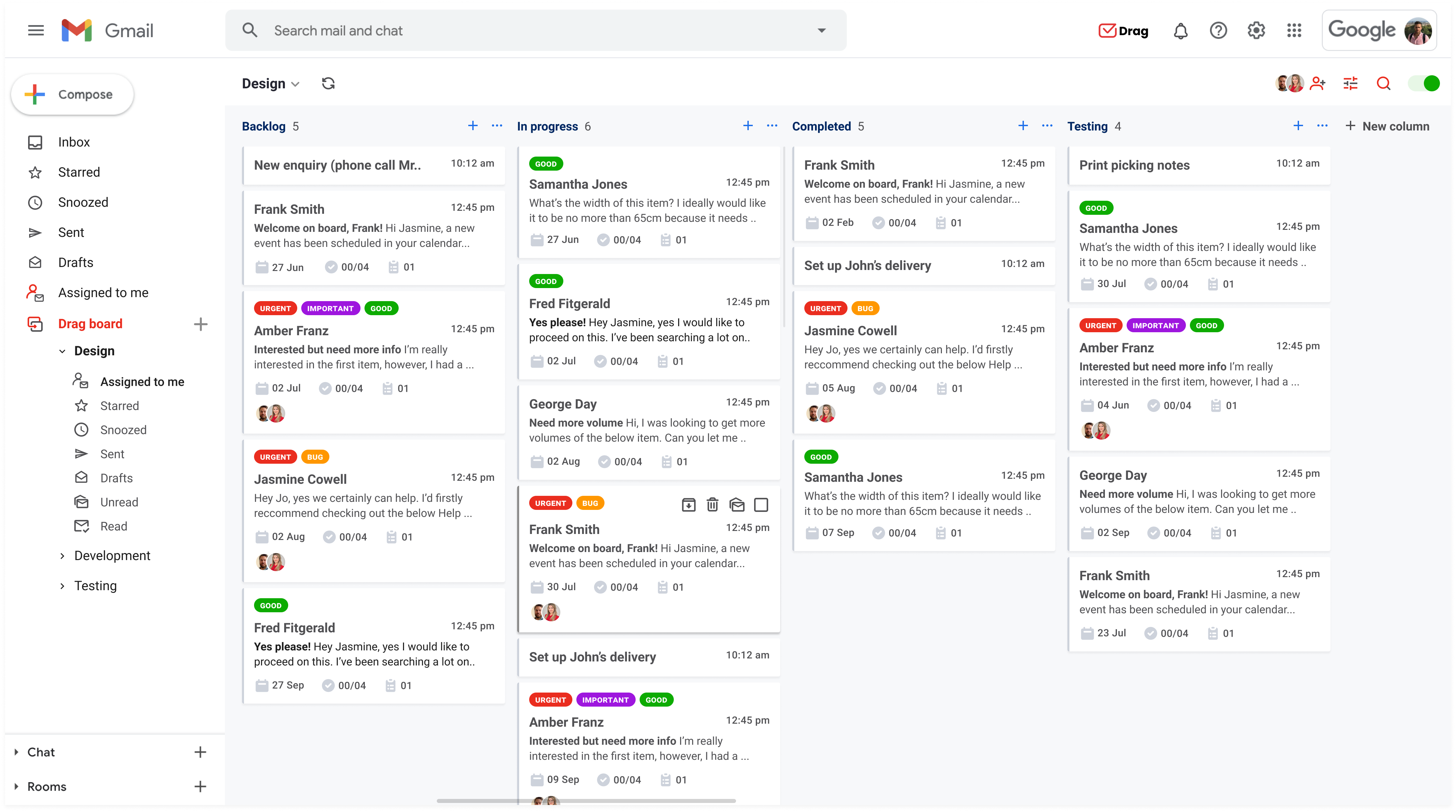 Google ticketing system