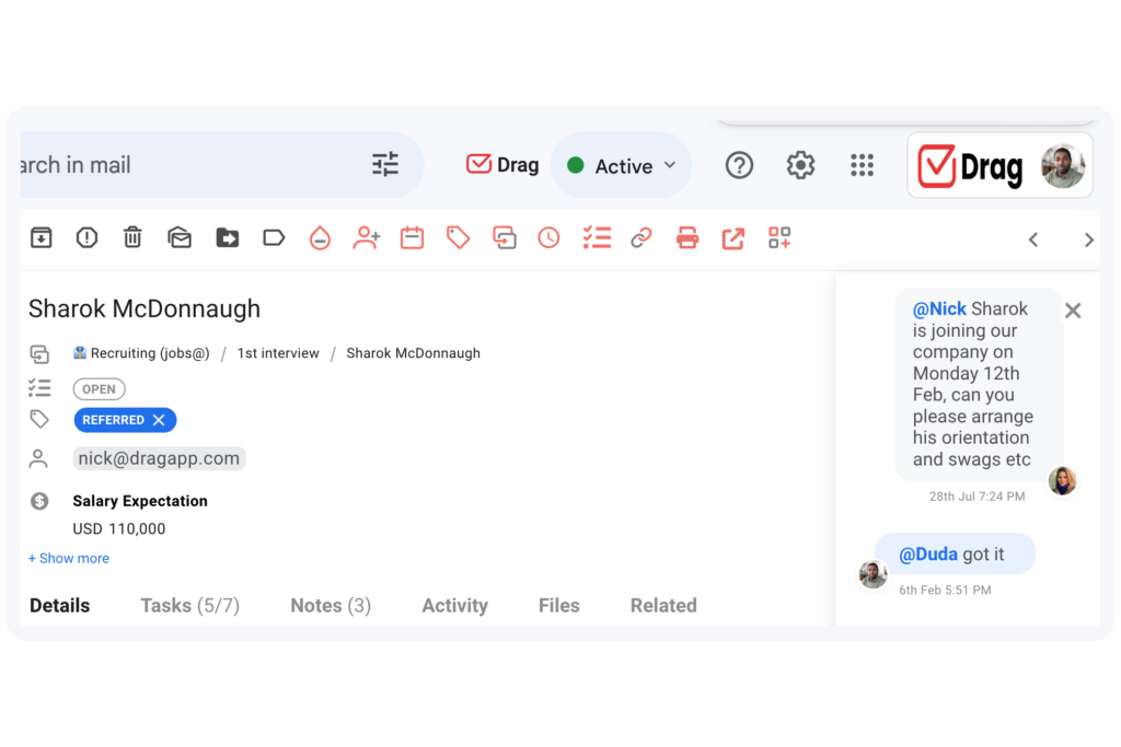 bug system gmail