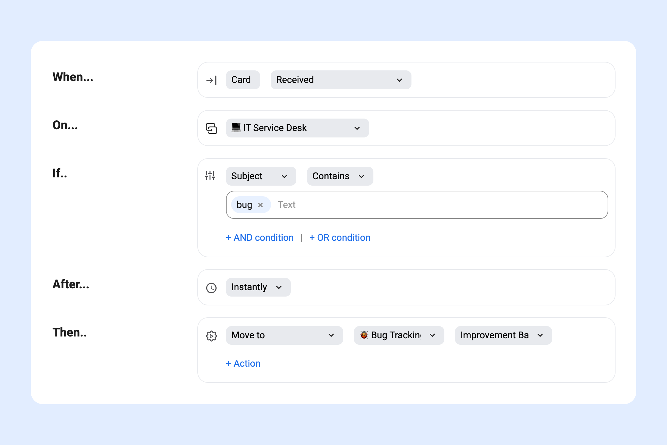 whatsapp and gmail automation routing