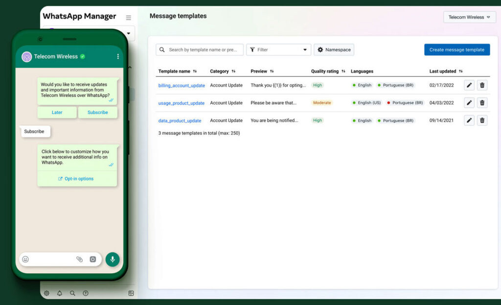 whatsapp business platform